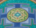 This is an image of a Yantra, there are many designs, but all them contains a deeply meaning
