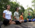 Yoga is one of the activities that volunteers can do